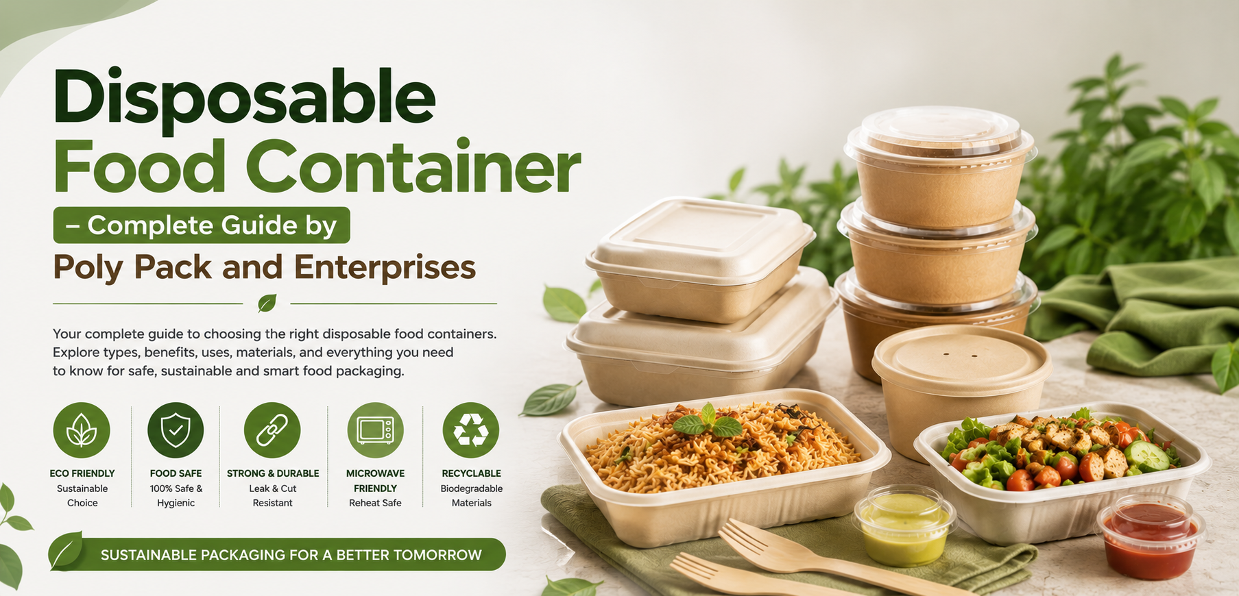Disposable Food Container  Complete Guide by Poly Pack and Enterprises