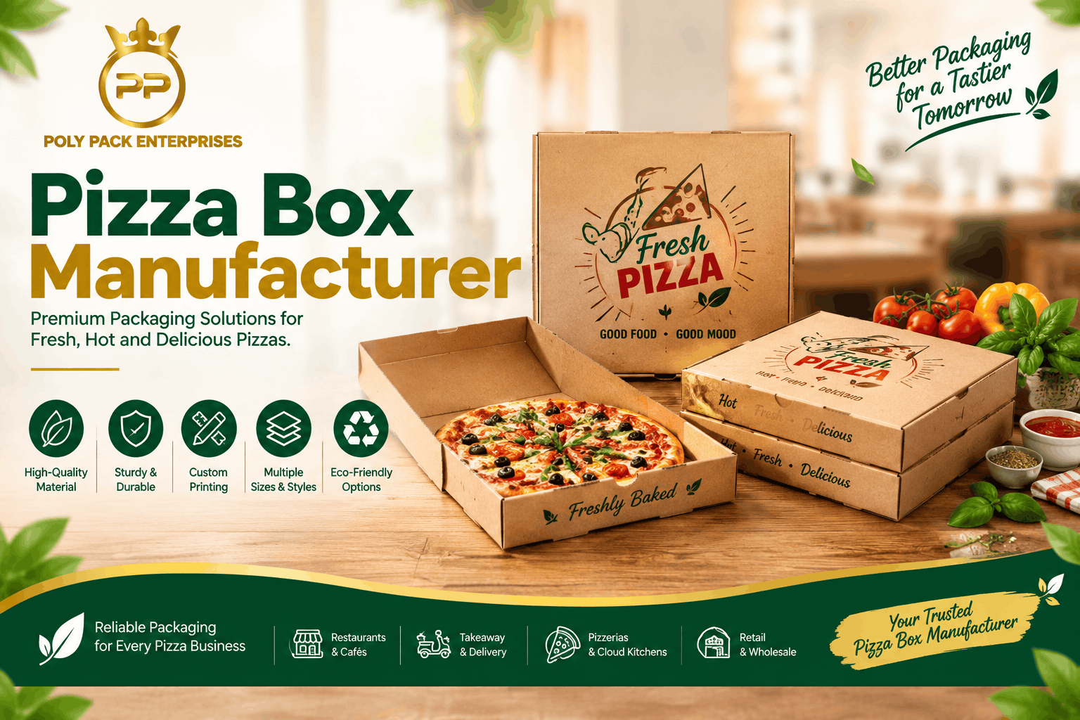 Quality Packaging from a Trusted Pizza Box Manufacturer Today