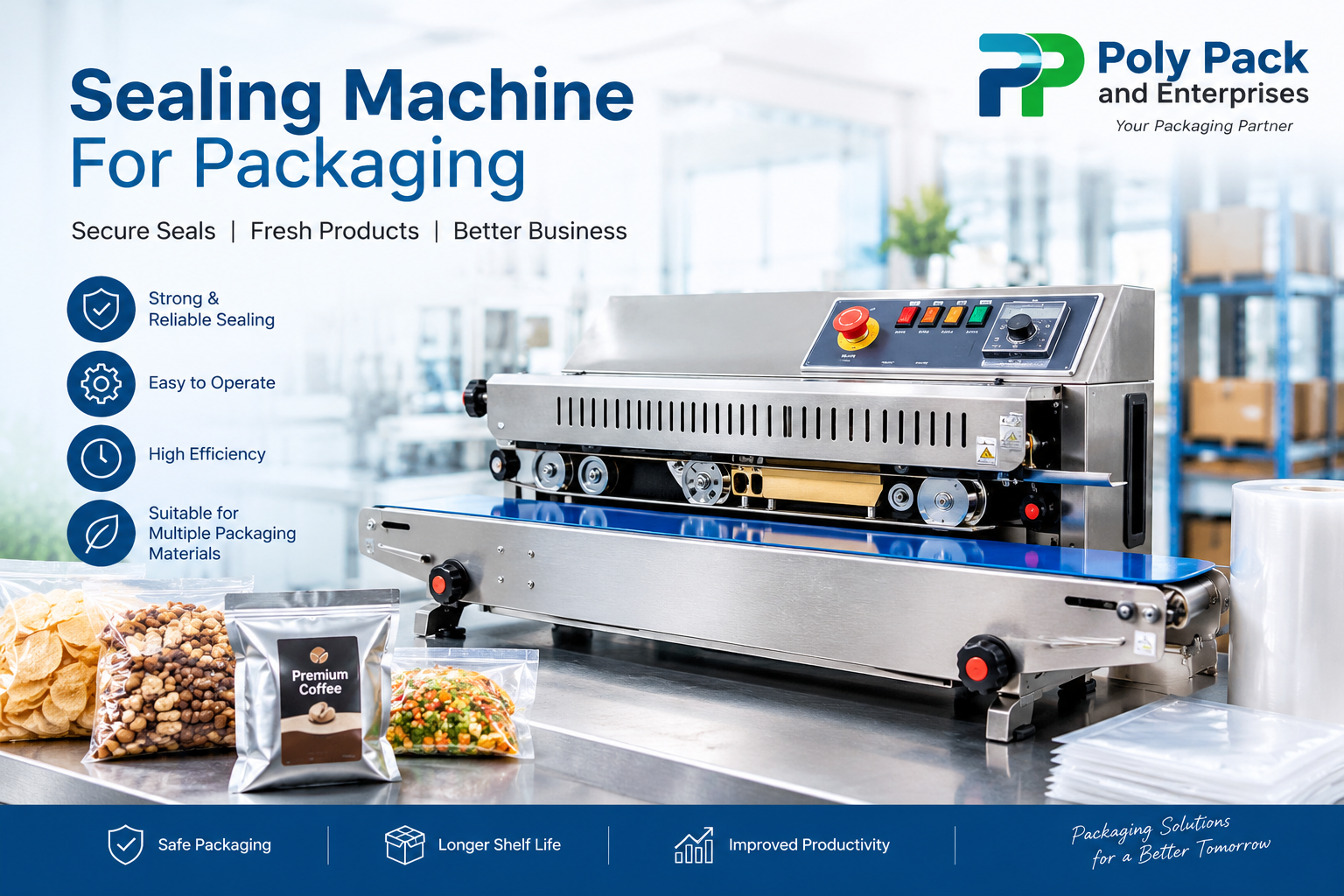 Reliable Sealing Machine for Packaging for Business Needs