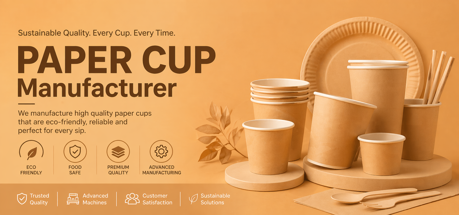 Reliable Paper Cup Manufacturer You Can Trust