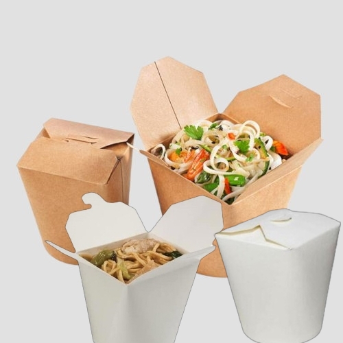 White & Kraft Noodle Box